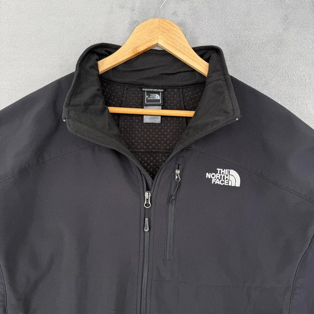 The North Face Jacket Mens XXL Apex Bionic Softshell Windwall Black Outdoor